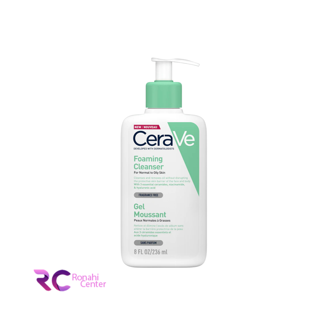 فوم شست و شوی صورت سراوی CeraVe مناسب برای پوست نرمال تا چرب